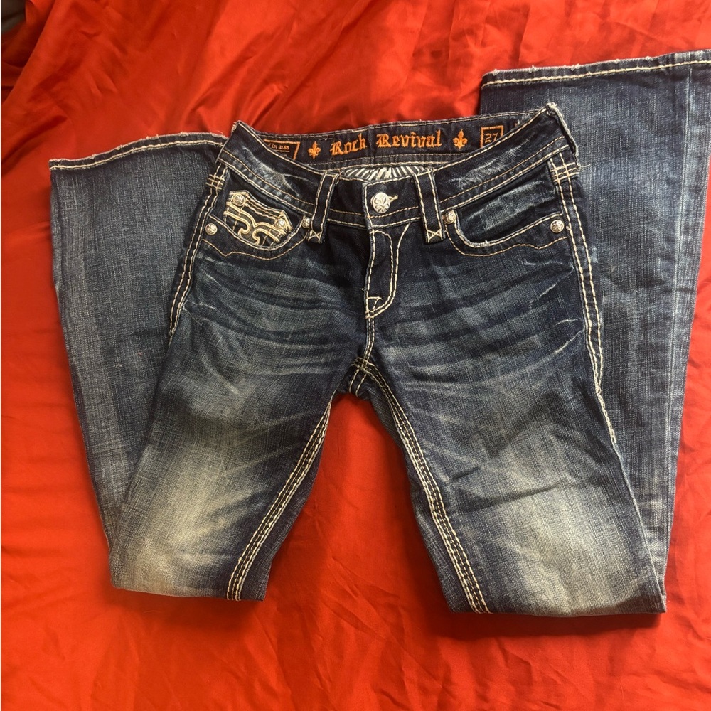 Rock Revival Dark Blue Boot Cut Jeans